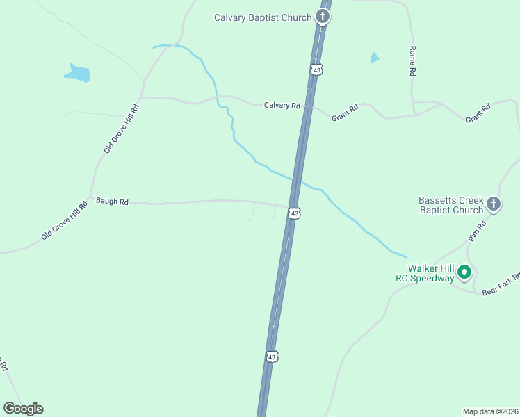 map of restaurants, bars, coffee shops, grocery stores, and more near 89-99 Baugh Road in Grove Hill