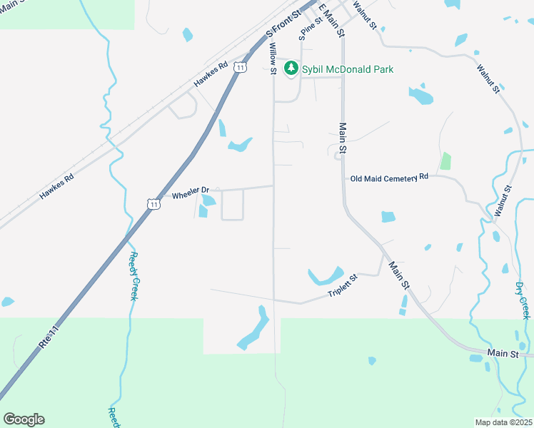 map of restaurants, bars, coffee shops, grocery stores, and more near 1003 Willow Street in Laurel