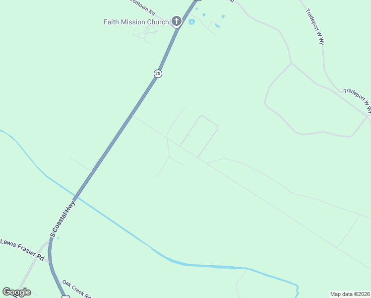 map of restaurants, bars, coffee shops, grocery stores, and more near 272 Smiley Hall Road in Riceboro