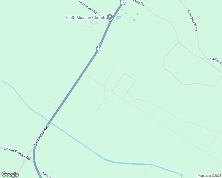 map of restaurants, bars, coffee shops, grocery stores, and more near 272 Smiley Hall Road in Riceboro