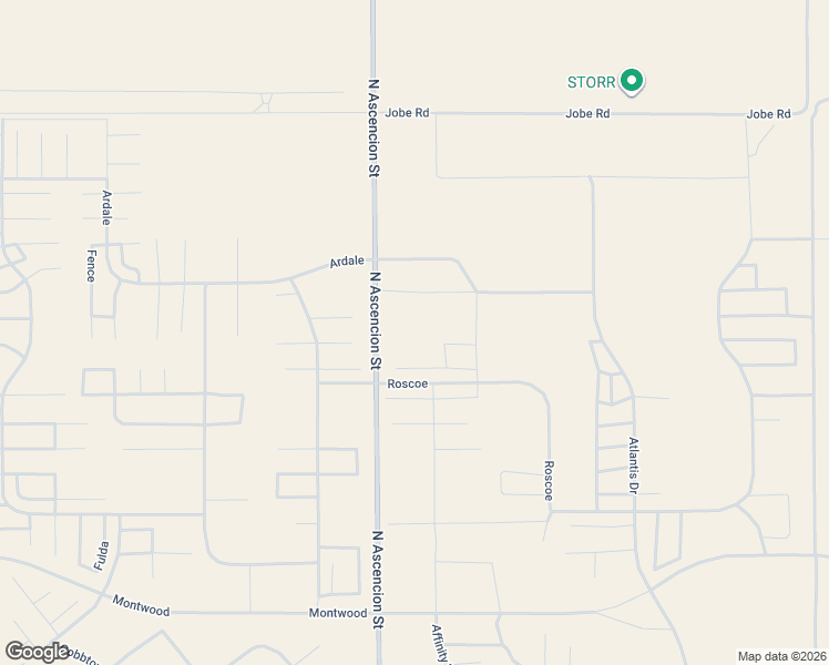 map of restaurants, bars, coffee shops, grocery stores, and more near Roscoe in El Paso