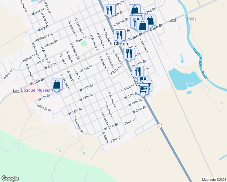 map of restaurants, bars, coffee shops, grocery stores, and more near 914 West 15th Street in Clifton