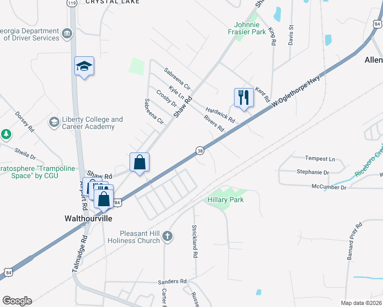 map of restaurants, bars, coffee shops, grocery stores, and more near 87 Denise Lane in Allenhurst