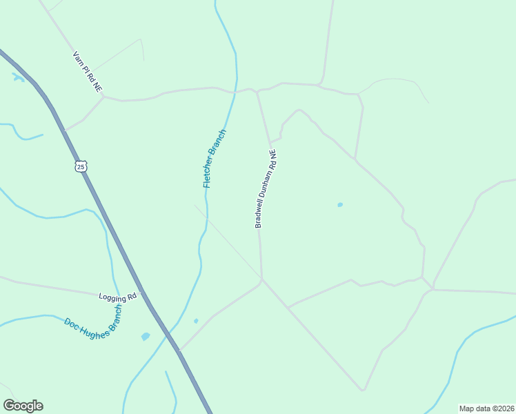 map of restaurants, bars, coffee shops, grocery stores, and more near 731 Bradwell Dunham Road Northeast in Ludowici