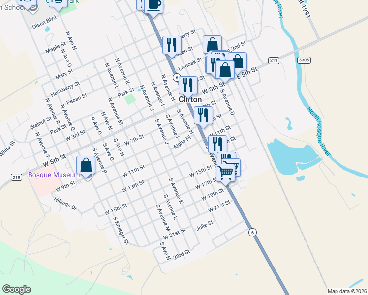 map of restaurants, bars, coffee shops, grocery stores, and more near 707 West 11th Street in Clifton