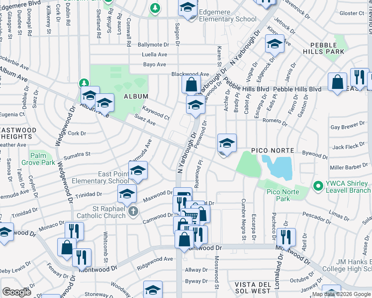 map of restaurants, bars, coffee shops, grocery stores, and more near in San Antonio