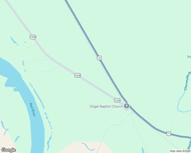 map of restaurants, bars, coffee shops, grocery stores, and more near 1575 Louisiana 1225 in Natchitoches