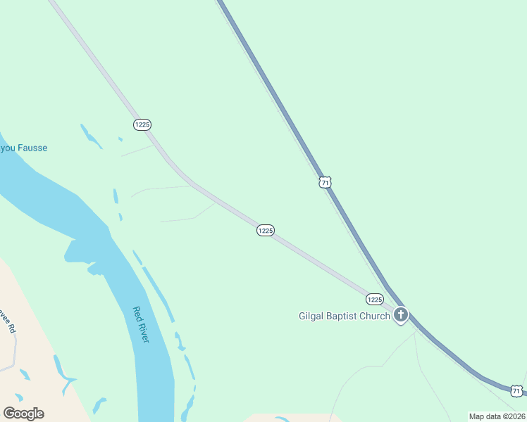 map of restaurants, bars, coffee shops, grocery stores, and more near 1575 Louisiana 1225 in Natchitoches