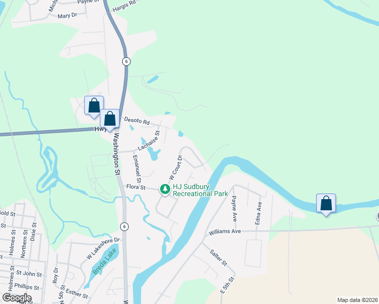 map of restaurants, bars, coffee shops, grocery stores, and more near 1600-1660 West Court Drive in Natchitoches