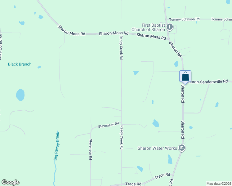 map of restaurants, bars, coffee shops, grocery stores, and more near 305 Reedy Creek Road in Laurel