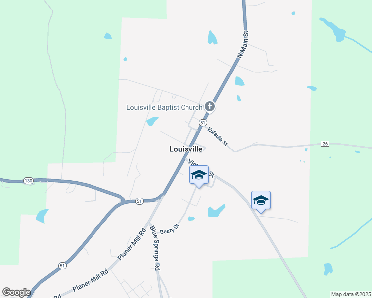 map of restaurants, bars, coffee shops, grocery stores, and more near in Louisville