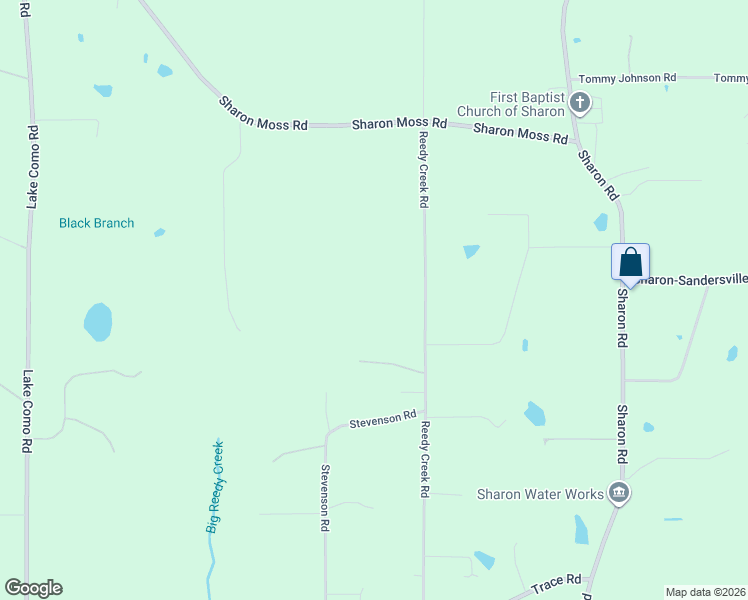 map of restaurants, bars, coffee shops, grocery stores, and more near 305 Reedy Creek Road in Laurel