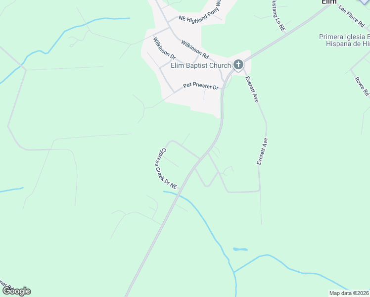 map of restaurants, bars, coffee shops, grocery stores, and more near Cypress Creek Drive Northeast in Ludowici