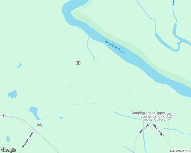 map of restaurants, bars, coffee shops, grocery stores, and more near 537 Simon Camp Road in Jesup
