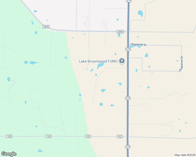 map of restaurants, bars, coffee shops, grocery stores, and more near 411 Country Oaks Lane in Brownwood