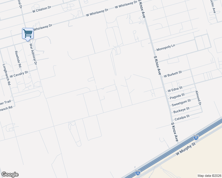 map of restaurants, bars, coffee shops, grocery stores, and more near 12165 Drivers Hall of Fame Street in Odessa