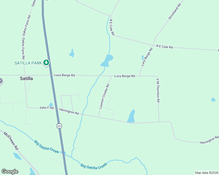 map of restaurants, bars, coffee shops, grocery stores, and more near 11 Lawton Crosby Road in Hazlehurst