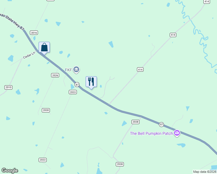 map of restaurants, bars, coffee shops, grocery stores, and more near 224 Damascus Road in Center