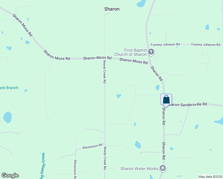 map of restaurants, bars, coffee shops, grocery stores, and more near Reedy Creek Road in Laurel