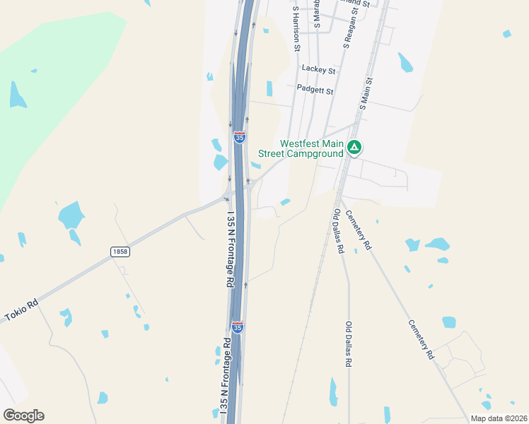 map of restaurants, bars, coffee shops, grocery stores, and more near 20820 Interstate 35 in West