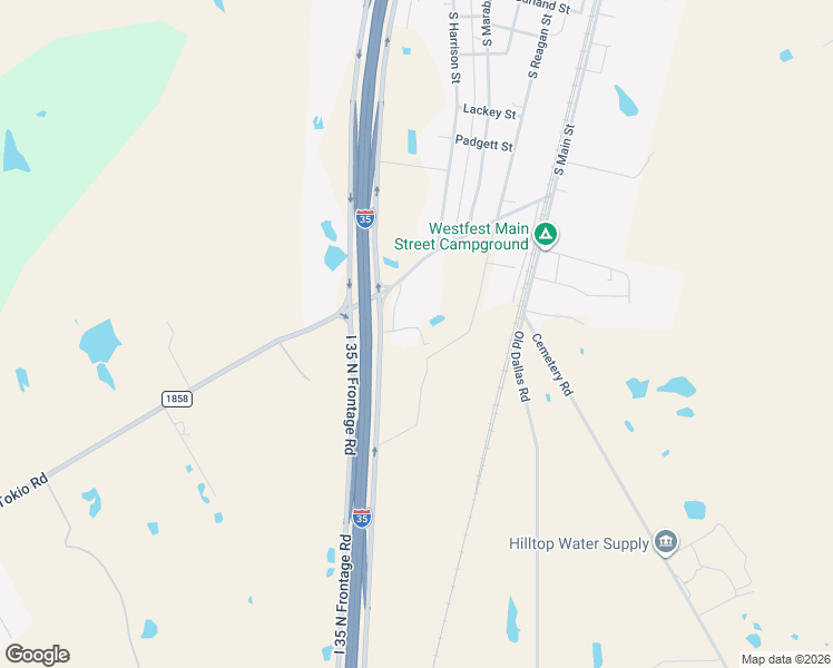 map of restaurants, bars, coffee shops, grocery stores, and more near 20820 Interstate 35 in West