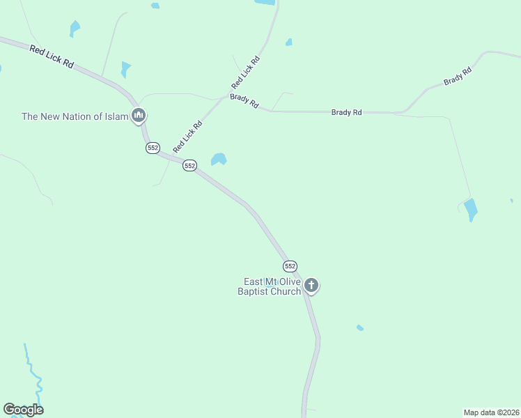 map of restaurants, bars, coffee shops, grocery stores, and more near Mississippi 552 in Jefferson County