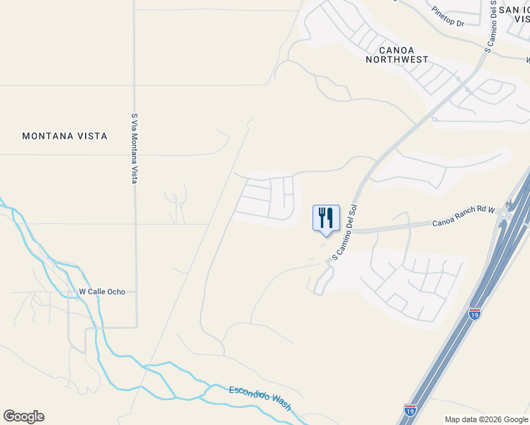 map of restaurants, bars, coffee shops, grocery stores, and more near 2484 West Music Mountains Drive in Green Valley