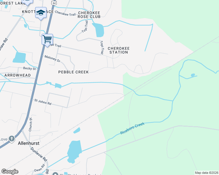 map of restaurants, bars, coffee shops, grocery stores, and more near 694 Saint Johns Road in Hinesville