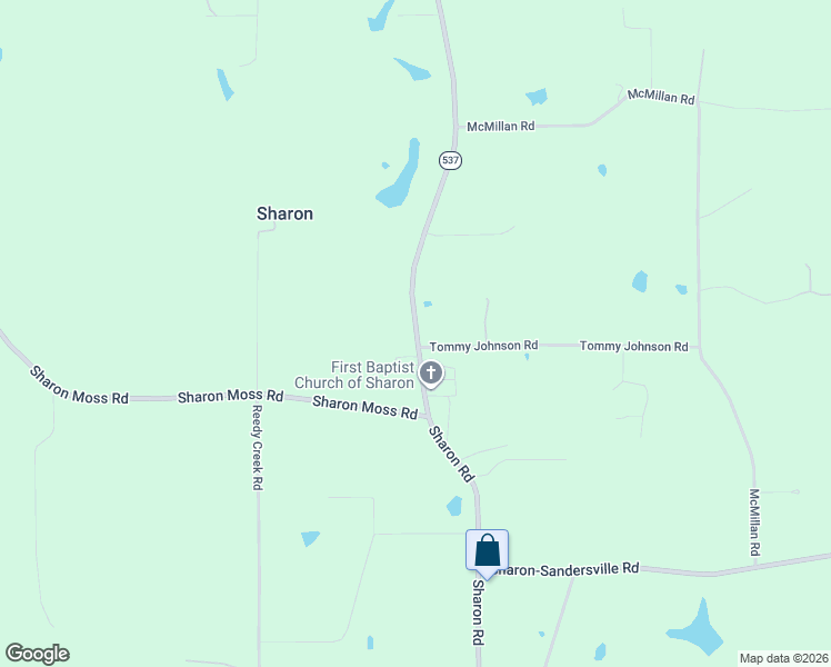 map of restaurants, bars, coffee shops, grocery stores, and more near 4398 Sharon Road in Laurel