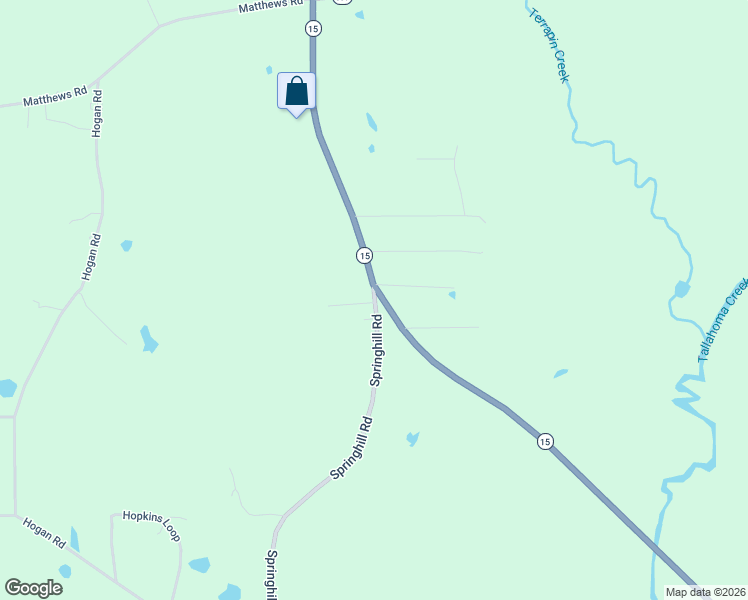 map of restaurants, bars, coffee shops, grocery stores, and more near 1305 Springhill Road in Laurel