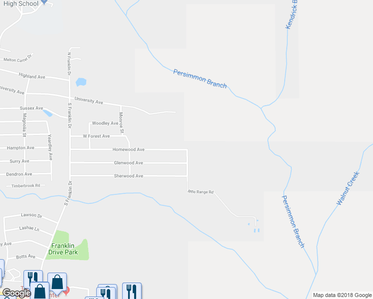 map of restaurants, bars, coffee shops, grocery stores, and more near 398 Homewood Avenue in Troy