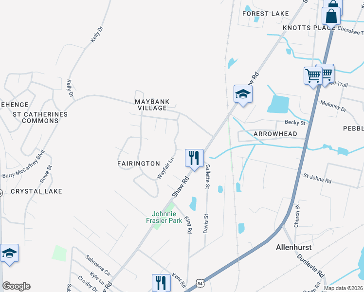 map of restaurants, bars, coffee shops, grocery stores, and more near 502 Bedford Court in Hinesville