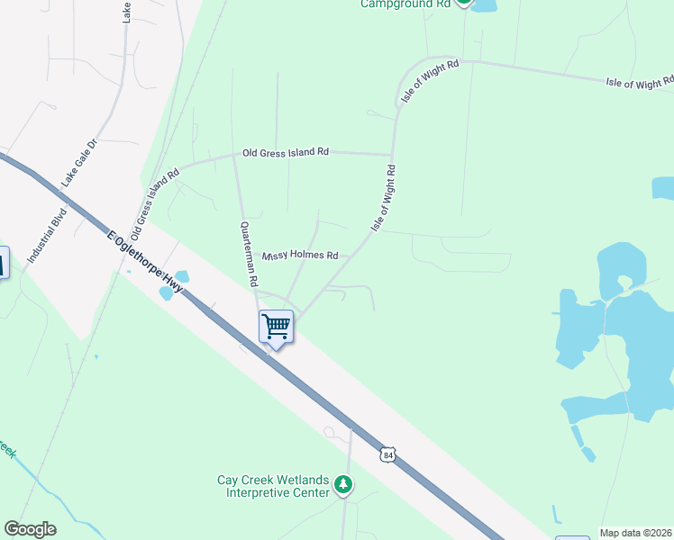 map of restaurants, bars, coffee shops, grocery stores, and more near 288 Isle of Wight Road in Midway