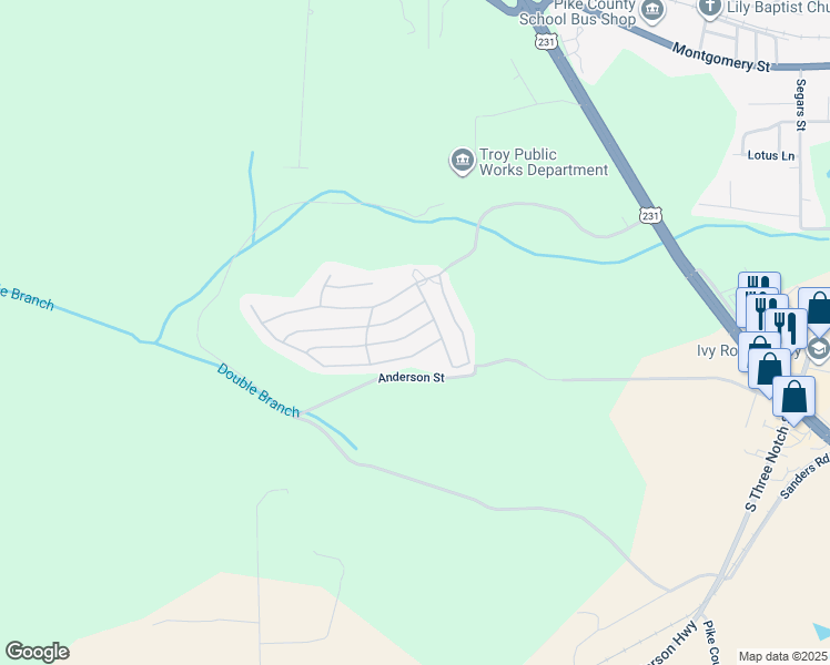 map of restaurants, bars, coffee shops, grocery stores, and more near 1000 Hunters Mountain Parkway in Troy