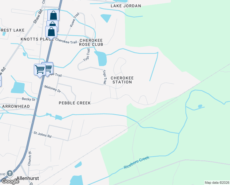 map of restaurants, bars, coffee shops, grocery stores, and more near 209 Cherry Hill Crossing in Hinesville