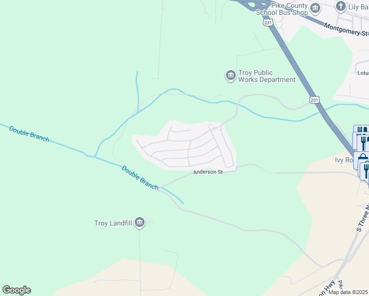 map of restaurants, bars, coffee shops, grocery stores, and more near 1220 Hunters Mountain Parkway in Troy