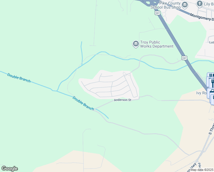 map of restaurants, bars, coffee shops, grocery stores, and more near 1220 Hunters Mountain Parkway in Troy
