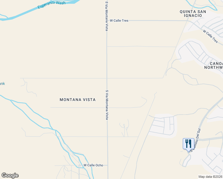 map of restaurants, bars, coffee shops, grocery stores, and more near 25051 South Via Montana Vista in Green Valley