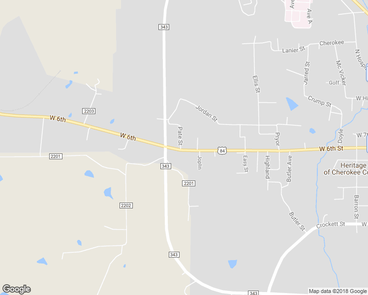 map of restaurants, bars, coffee shops, grocery stores, and more near 1130 Palestine Highway in Rusk