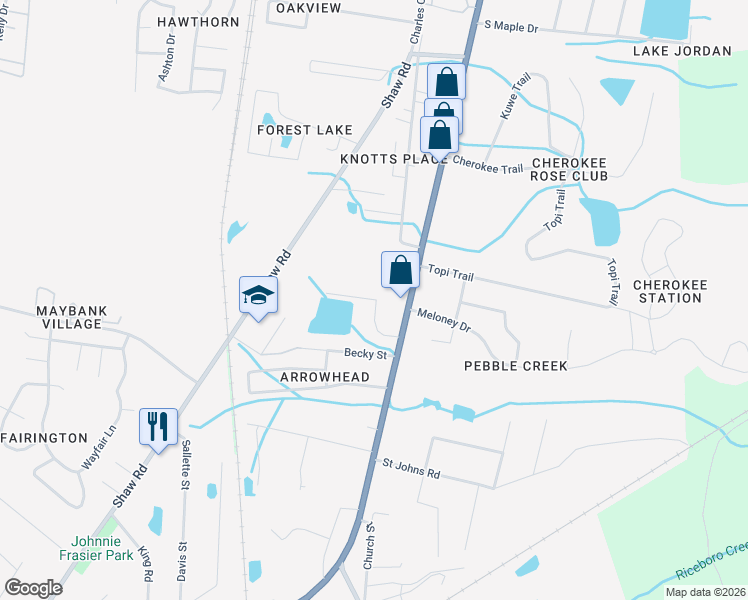 map of restaurants, bars, coffee shops, grocery stores, and more near 149 Mattie Street in Hinesville