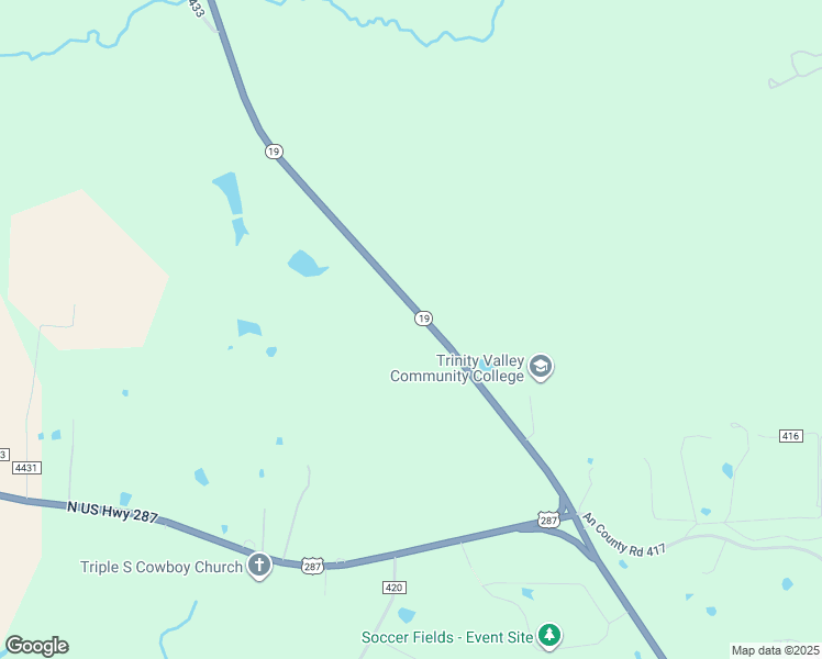 map of restaurants, bars, coffee shops, grocery stores, and more near 3384 Texas 19 in Palestine