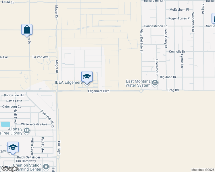 map of restaurants, bars, coffee shops, grocery stores, and more near in Homestead Meadows South