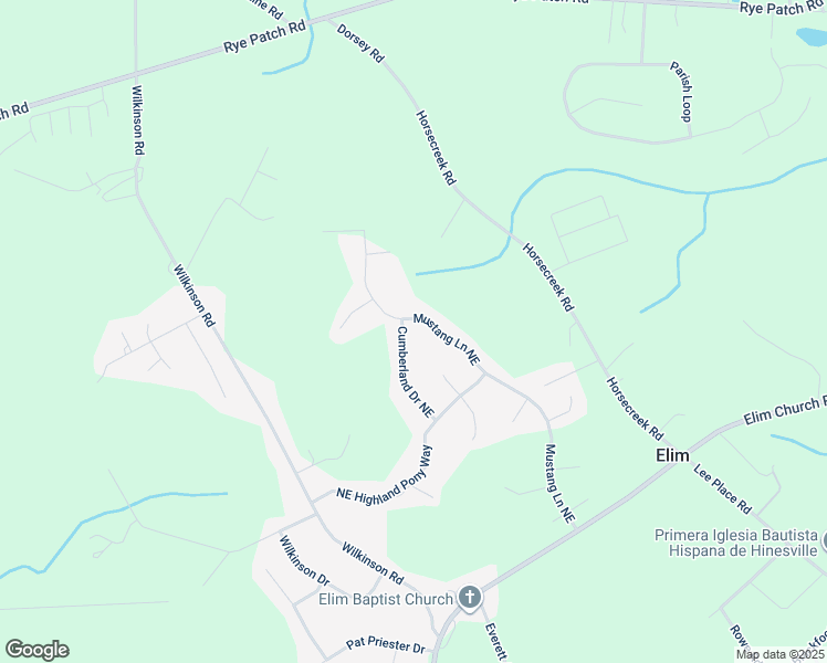 map of restaurants, bars, coffee shops, grocery stores, and more near 633 Mustang Lane Northeast in Ludowici