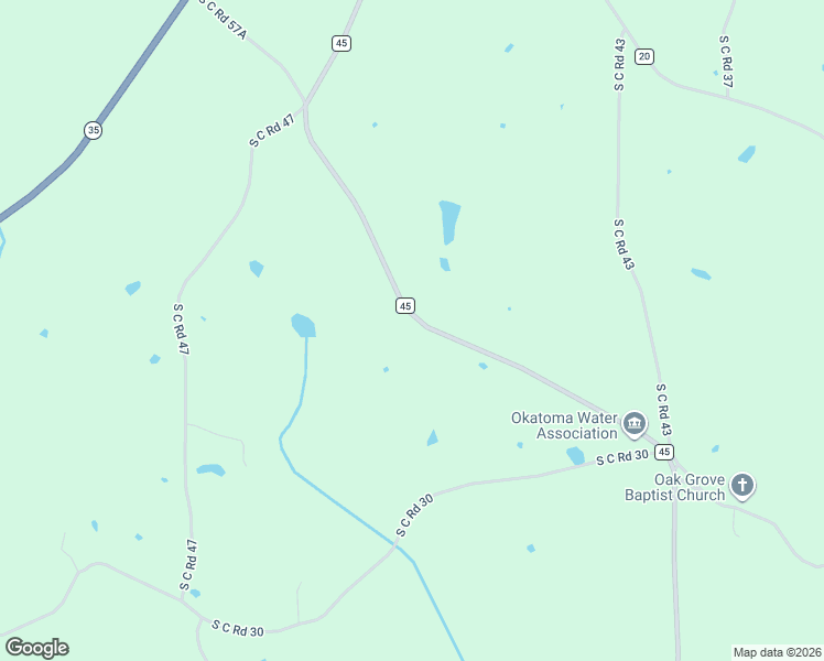 map of restaurants, bars, coffee shops, grocery stores, and more near County Road 45 in Mize