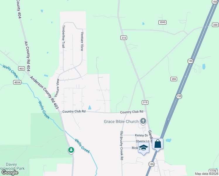 map of restaurants, bars, coffee shops, grocery stores, and more near 207 Saint Andrews in Palestine