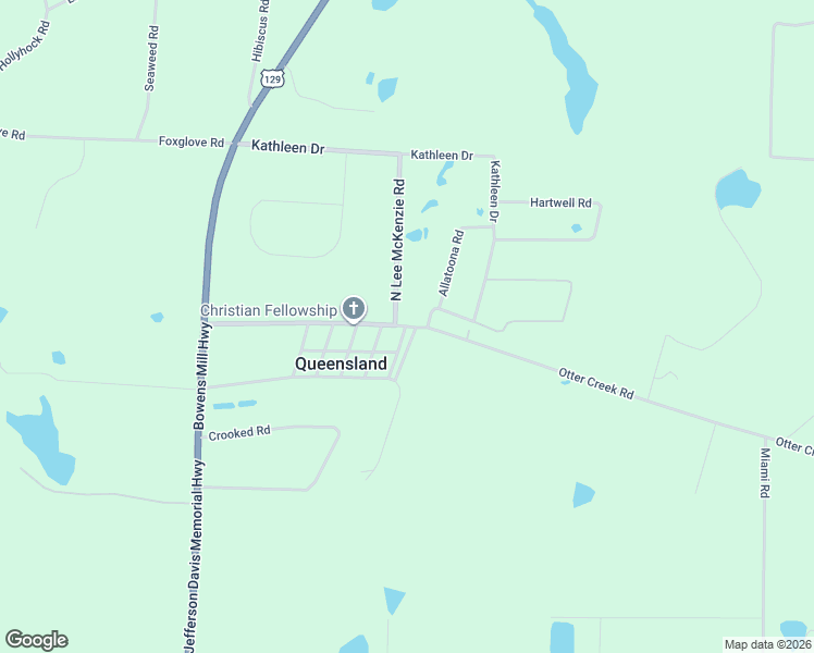 map of restaurants, bars, coffee shops, grocery stores, and more near 604 Otter Creek Road in Fitzgerald