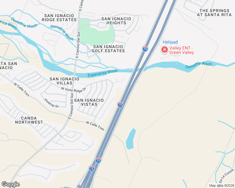 map of restaurants, bars, coffee shops, grocery stores, and more near 4775 South View Ridge Drive in Green Valley