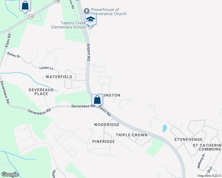 map of restaurants, bars, coffee shops, grocery stores, and more near 114 Westchester Lane in Hinesville
