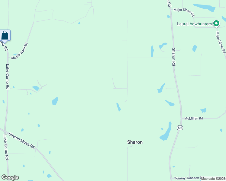 map of restaurants, bars, coffee shops, grocery stores, and more near 24-30 Harold Bush Road in Laurel