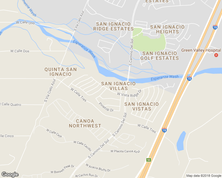 map of restaurants, bars, coffee shops, grocery stores, and more near 1908 West Demetrie Loop in Green Valley